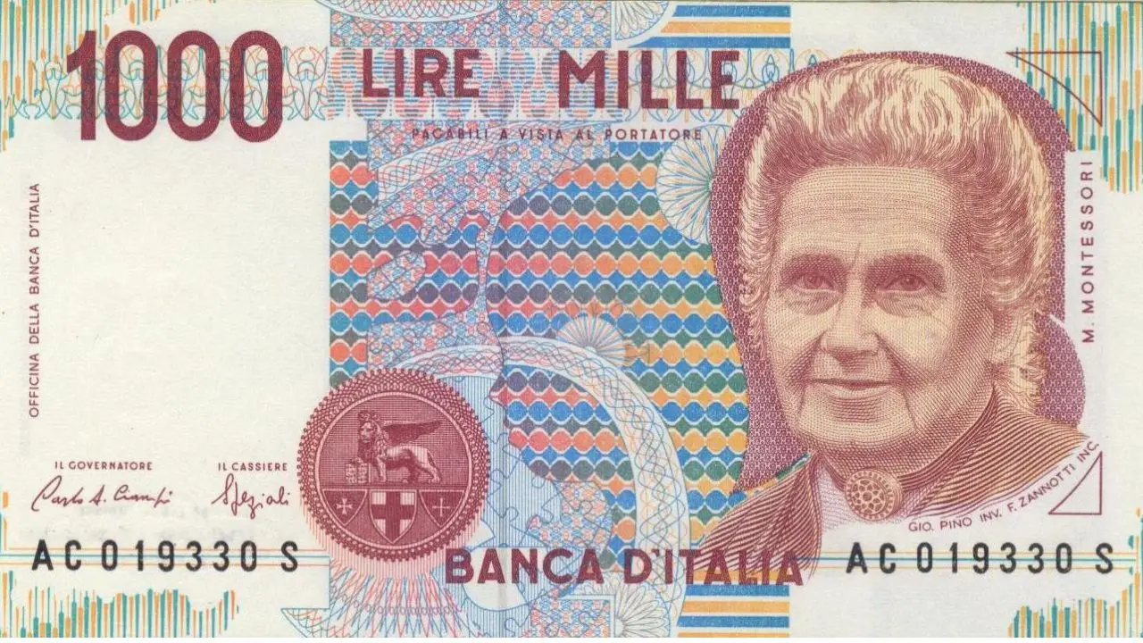 Vecchie Lire con Maria Montessori: ecco quanto possono valere