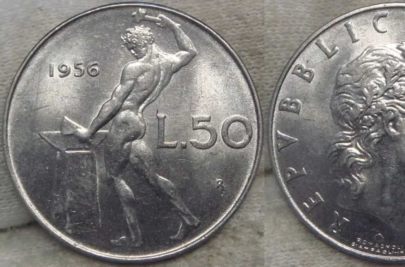 Ecco quanto vale una 50 lire del 1956: inizi a stupirti